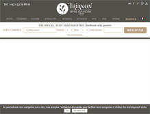 Tablet Screenshot of hoteltrianonrivegauche.com